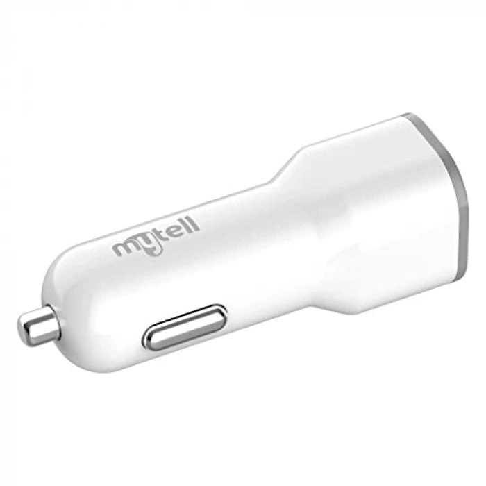 Beyaz 2100 mAh Kapasiteli 2 USBli Araç Şarj Aletleri