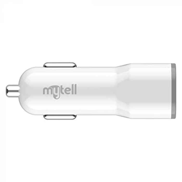 Beyaz 2100 mAh Kapasiteli 2 USBli Araç Şarj Aletleri
