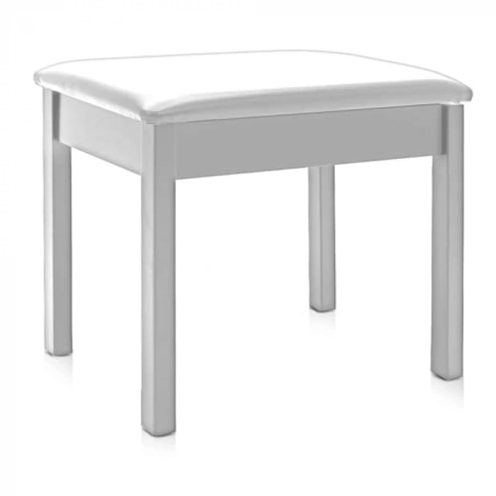 Beyaz Ahşap Piyano Taburesi, Şık Tasarım