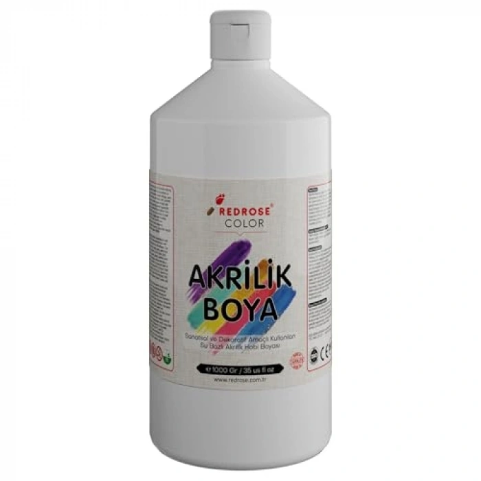 Beyaz Akrilik, 1000 gr, Çok Amaçlı Kullanım