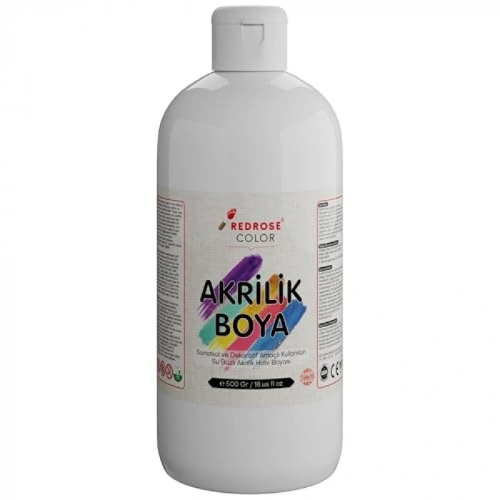 Beyaz Akrilik, 500 gram, Çok Amaçlı Kullanım