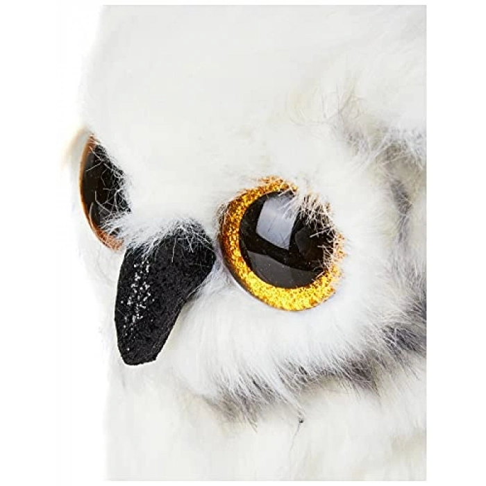 Beyaz Baykuş Peluş Figürü, 15 cm Sevimli Tasarım