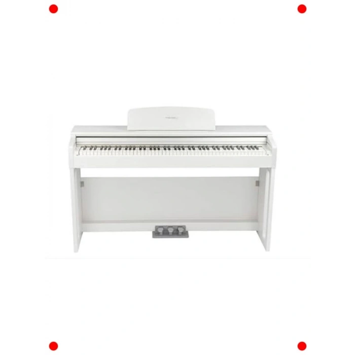 Beyaz Dijital Piyano Seti - Tabure ve Kulaklık Dahil