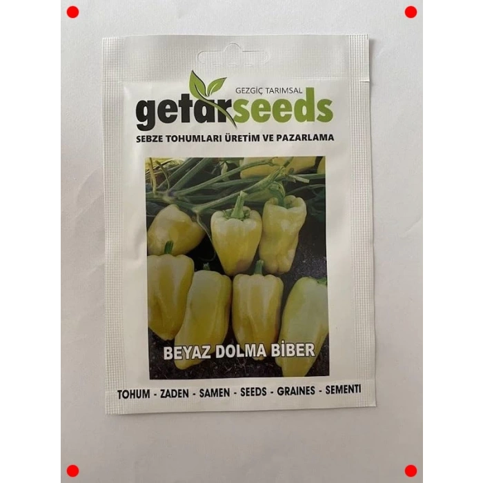 Beyaz Dolmalık Biber Tohumu - Lezzetli Dolmalar