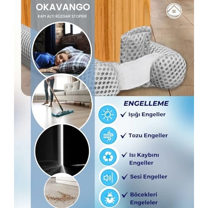 Beyaz Kapı Altı Rüzgar Önleyici Isı Yalıtım Süngeri