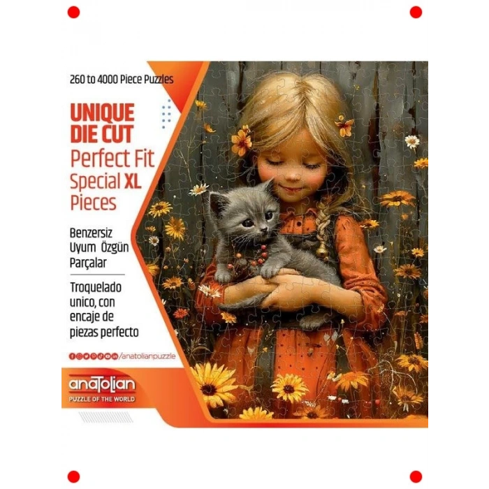 Beyaz Kaplan Temalı Yapboz - 500 Parça Yetişkin Puzzle