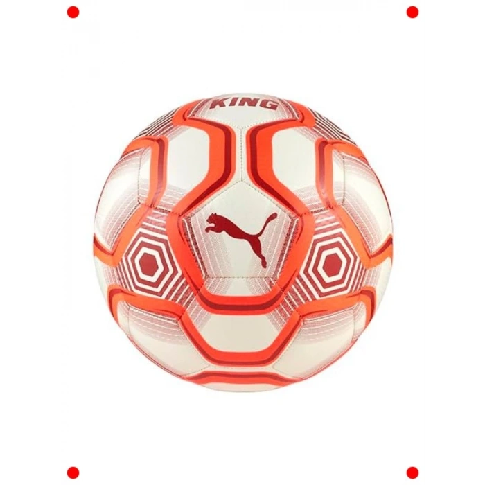 Beyaz-Kırmızı Maç ve Antrenman Futbol Topu, No:5