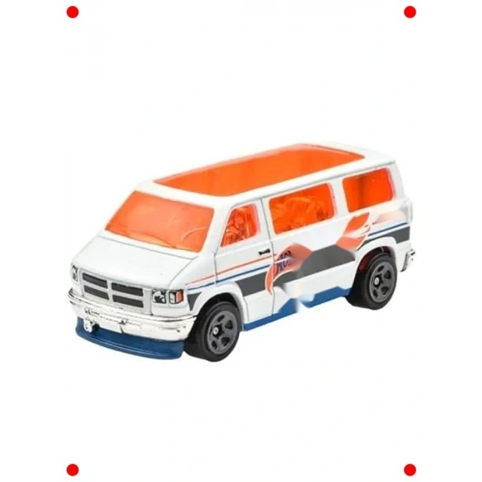 Beyaz Klasik Minibüs Oyuncak Araba