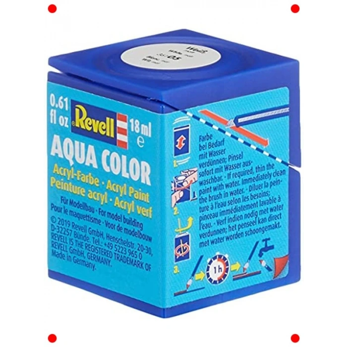 Beyaz Mat Su Bazlı Maket Boyası - 18 ml