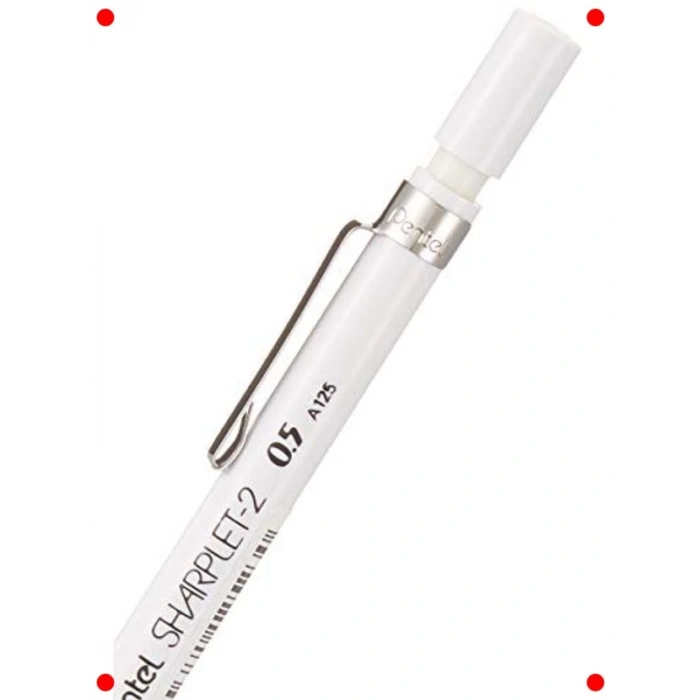 Beyaz Mekanik Kurşun Kalem - 0.5 mm