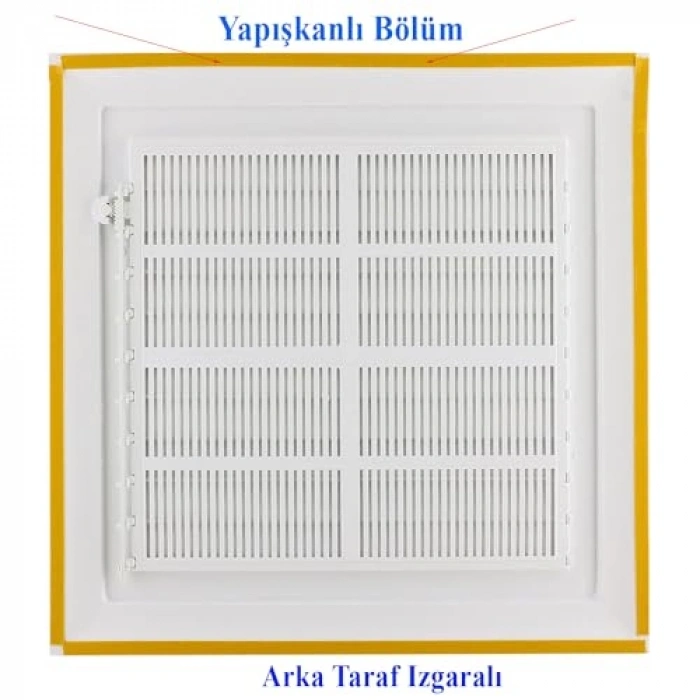 Beyaz Plastik Havalandırma Menfezi - 55x55 cm