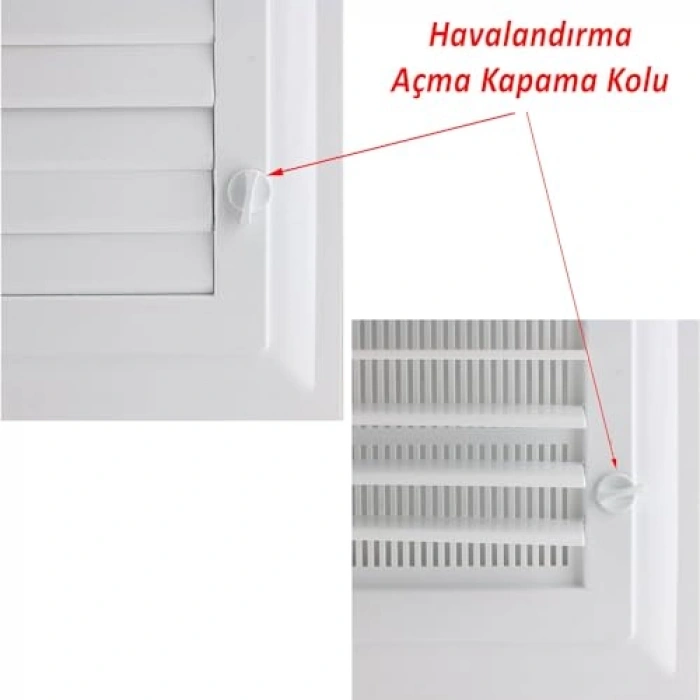 Beyaz Plastik Havalandırma Menfezi - 55x55 cm