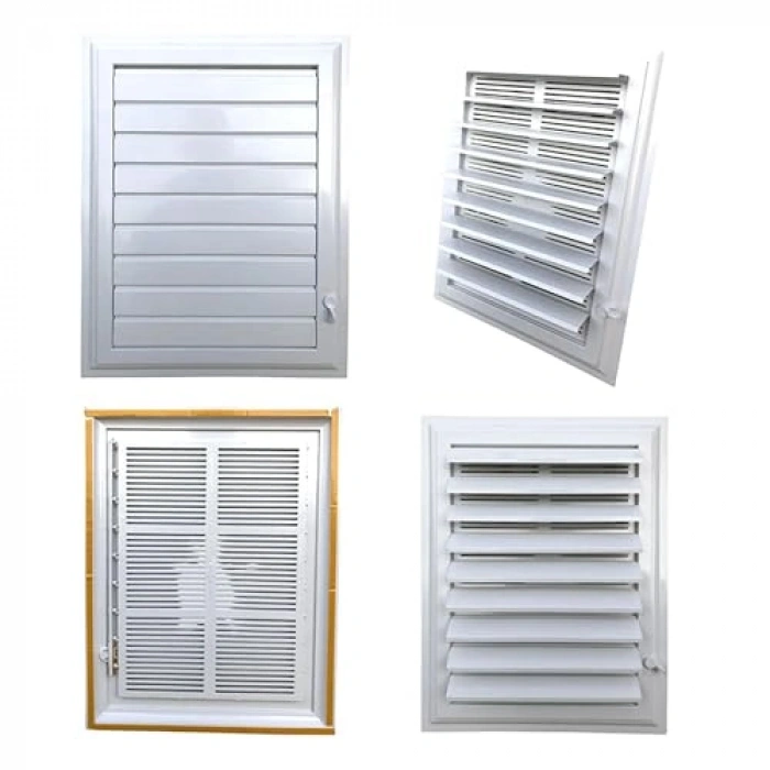 Beyaz Plastik Havalandırma Menfezi - 55x55 cm