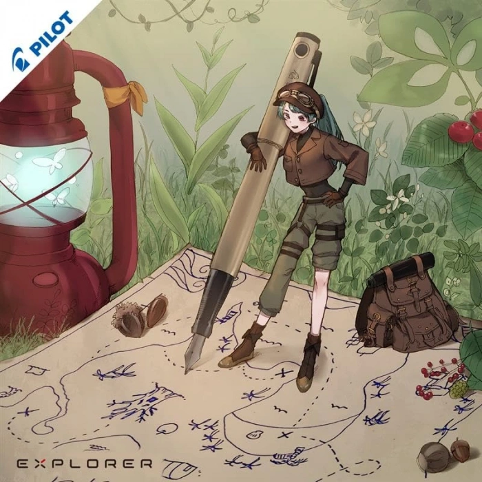 Beyaz Renk Dolma Kalem – Explorer