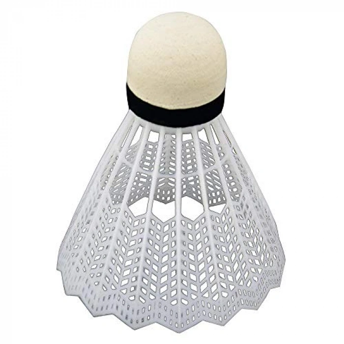 Beyaz Renkli Unisex Badminton Topu, Tek Beden