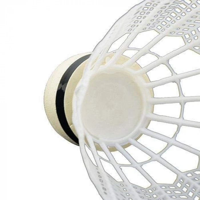 Beyaz Renkli Unisex Badminton Topu, Tek Beden