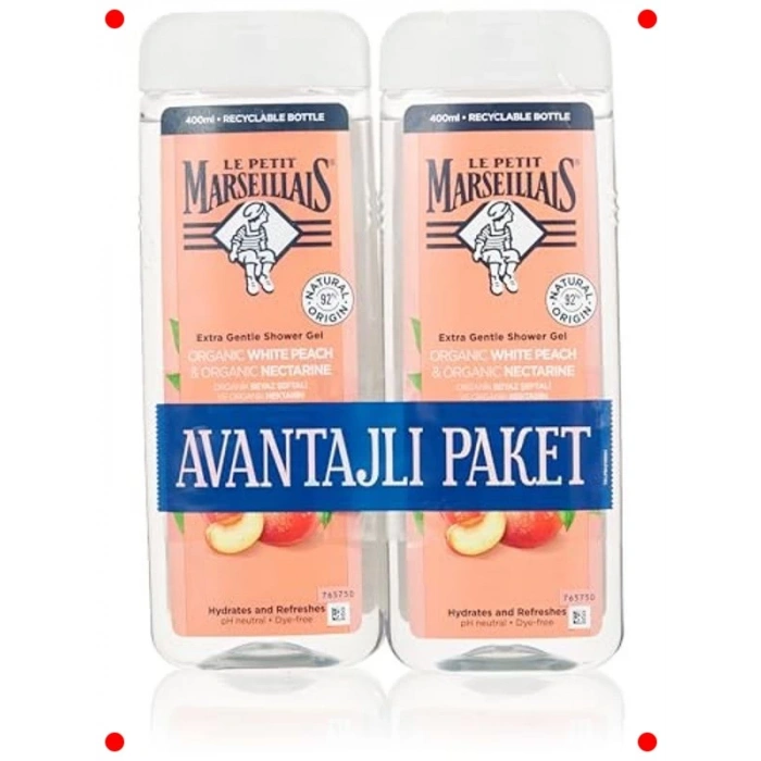 Beyaz Şeftali & Nektarin Özlü Duş Jeli - 2 x 400 ml