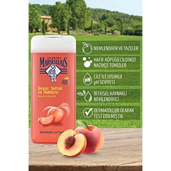 Beyaz Şeftali & Nektarin Özlü Duş Jeli, 650 ml