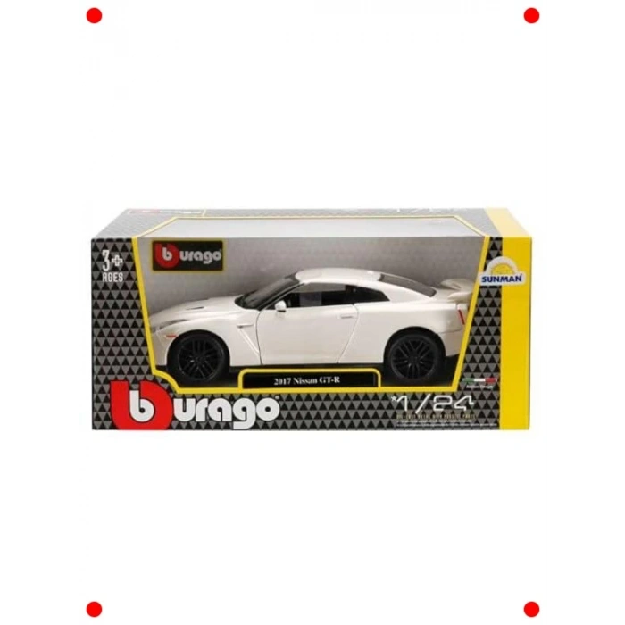 Beyaz Spor Araba Modeli - 1:24 Ölçek