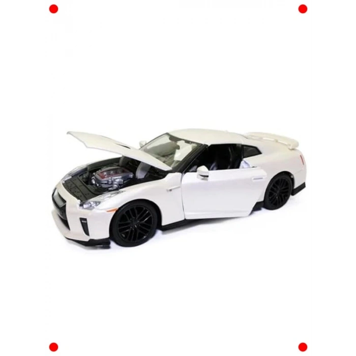 Beyaz Spor Araba Modeli - 1:24 Ölçek