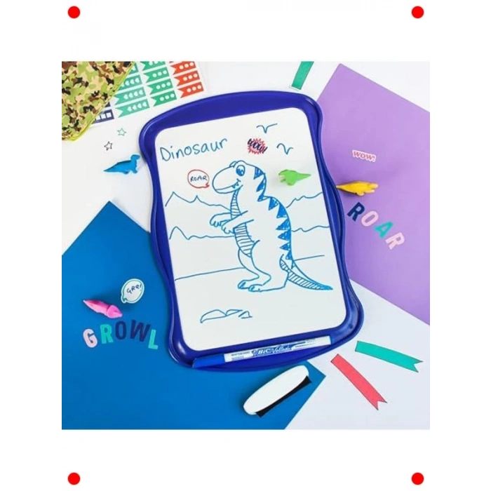 Beyaz Tahta Seti: Tahta, Silecek ve 8 Marker