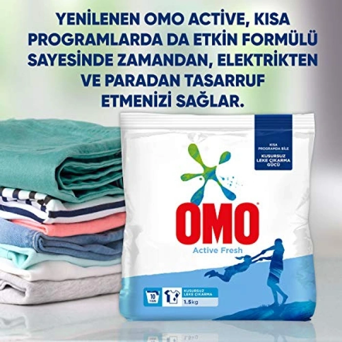 Beyazlar için Etkili Toz Deterjan, 1.5 kg