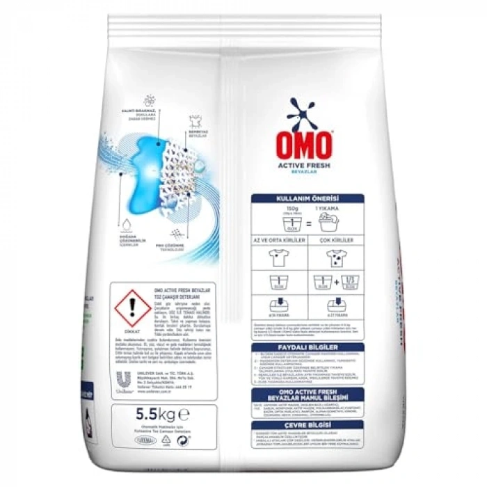 Beyazlar İçin Toz Deterjan 5.5 kg