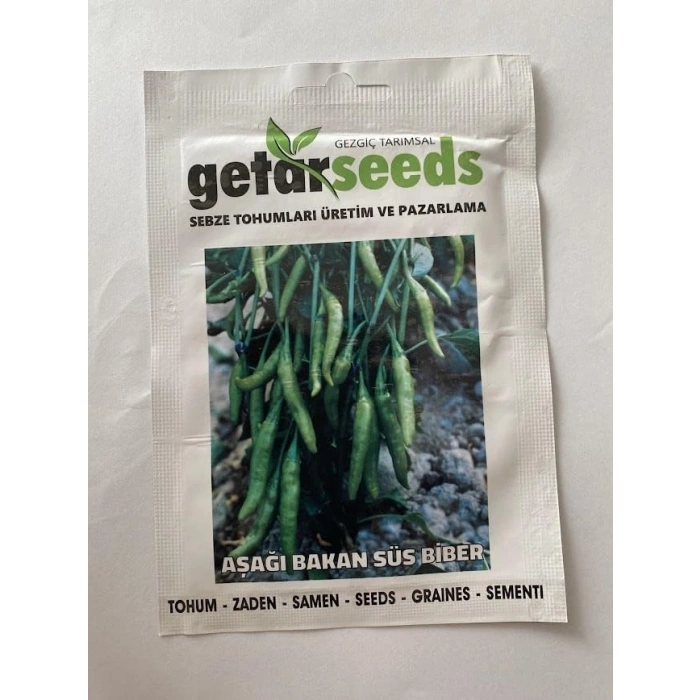 BİBER SÜS AŞAĞIBAKAN (ÇOKLU TOHUM) - 3 Gram