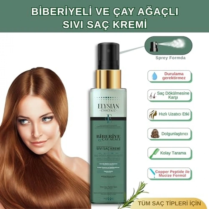 Biberiye ve Çay Ağacı Sıvı Saç Kremi 150 ml