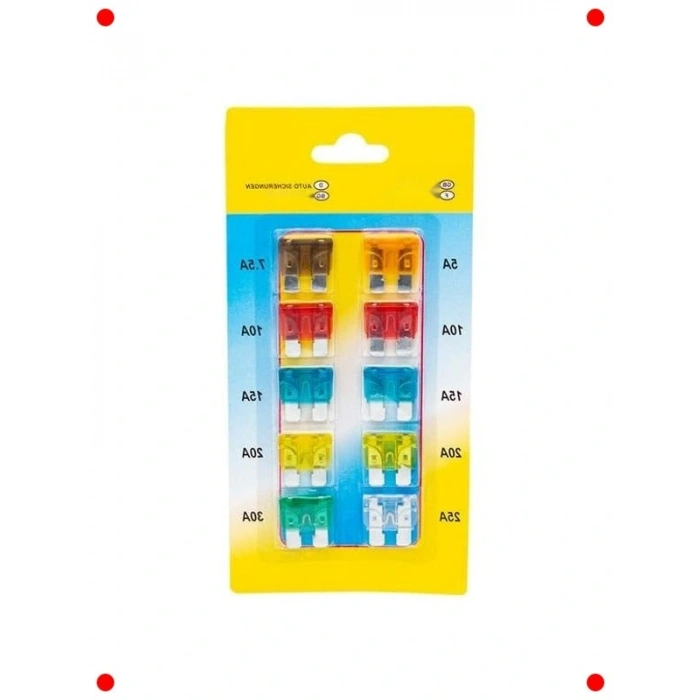 Bıçak Tipi Araç Sigorta Seti – 10lu Paket