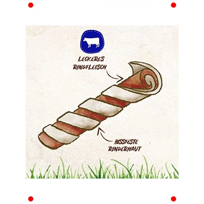 Biftekli Uzun Süreli Köpek Ödül Çubukları (35 Adet)