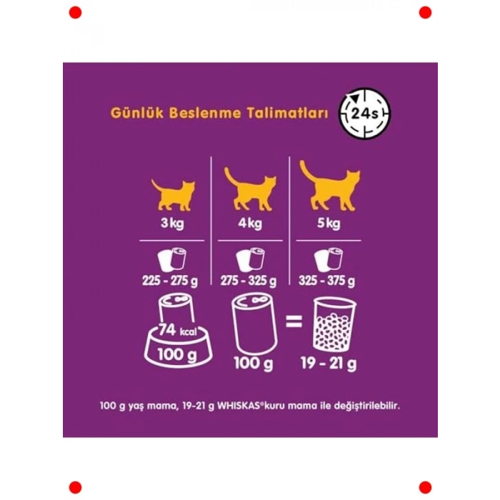 Biftekli Yetişkin Kedi Konservesi Maması 400 gr