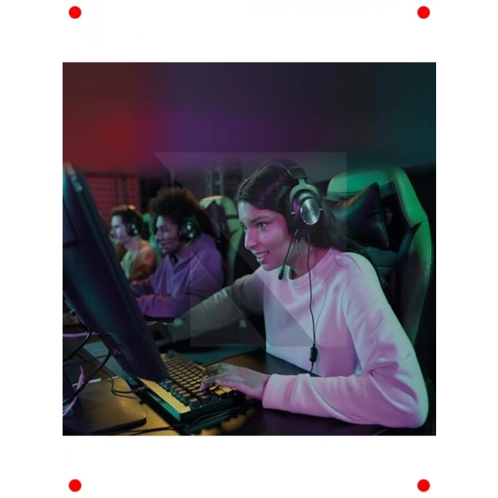 Bilek Destekli Ergonomik Mouse Pad - Mavi, Kaymaz Taban