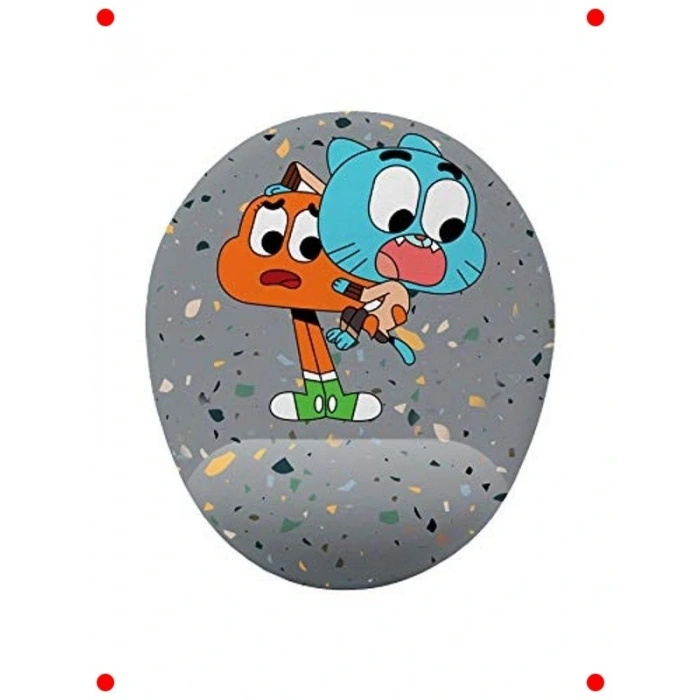 Bilek Destekli Mouse Pad (Gumball ve Darwin)