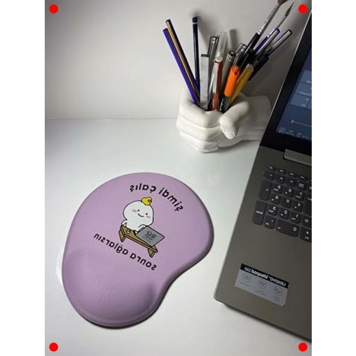 Bilek Destekli Mouse Pad - Motivasyon Baskılı