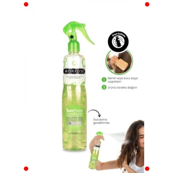 Biotin Katkılı Yeşil Fön Suyu 400 ml