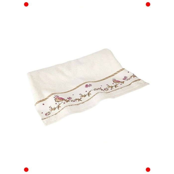 Bırd Desenli Pamuk H - 50x90 cm