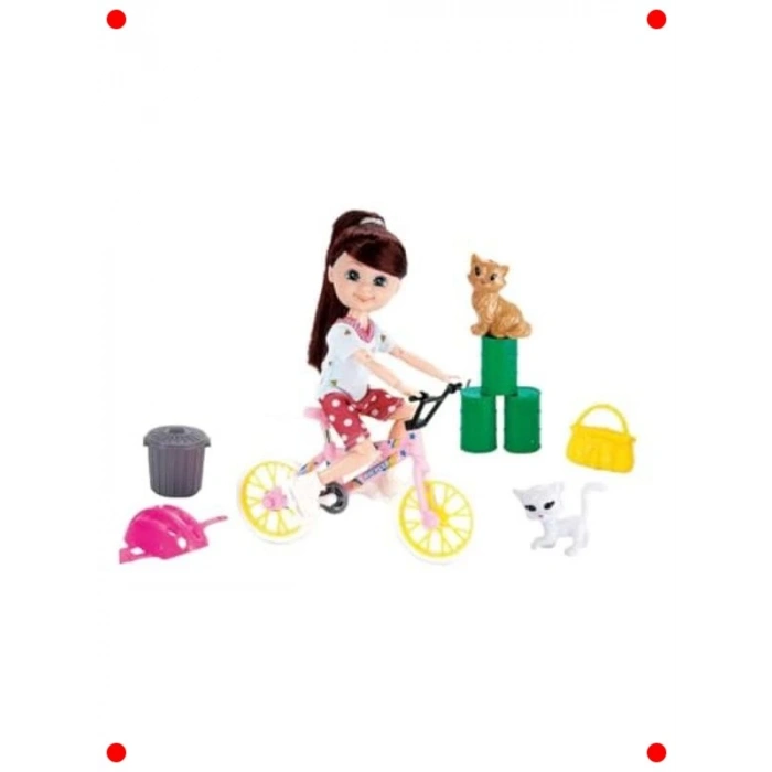Bisikletli Bebek ve Sevimli Hayvanları Oyun Seti