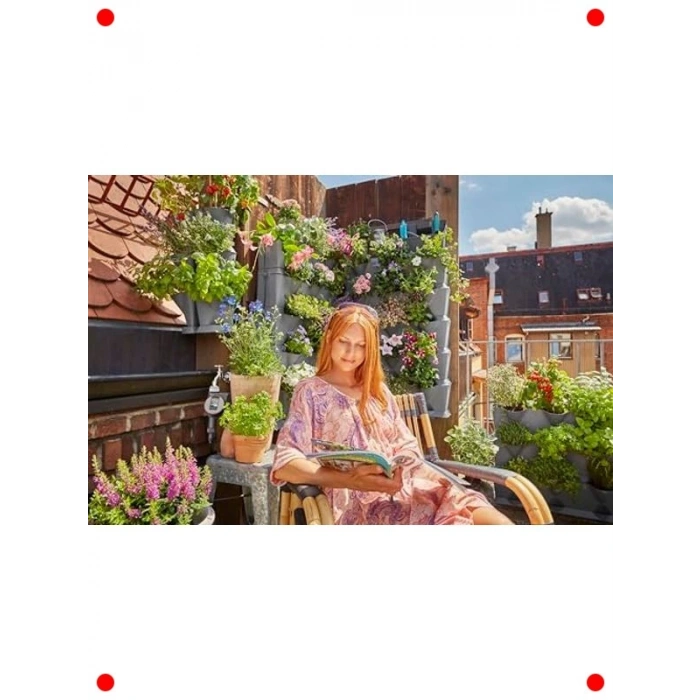 Bitki Köşe Sulama Seti - Dikey Bahçe Uyumlu