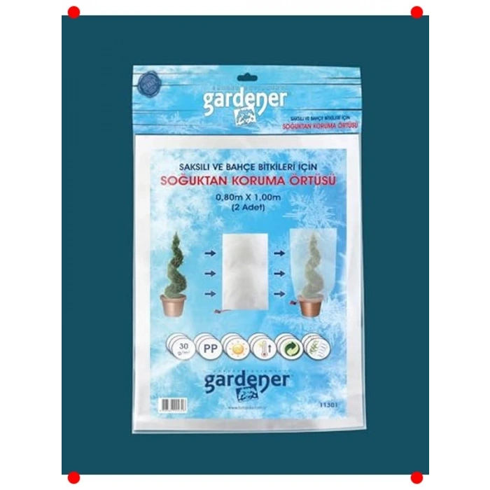 Bitki Soğuk Koruma Örtüsü (2 Adet) 0.8x1m