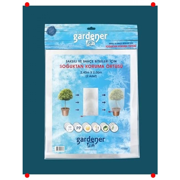 Bitki Soğuktan Koruma Örtüsü 2li Set 2.4x2m