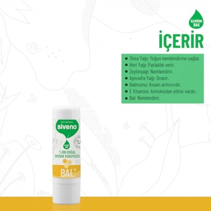 Bitkisel Dudak Koruyucu Balm 6 g - Nemlendirici ve Onarıcı