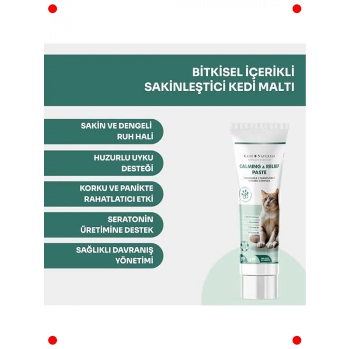 Bitkisel Kediler İçin Sakinleştirici Malt Macun 100 ml