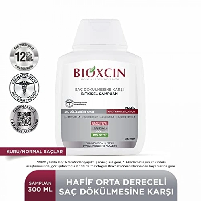 Bitkisel Kuru ve Normal Saçlar İçin Şampuan 900 ml