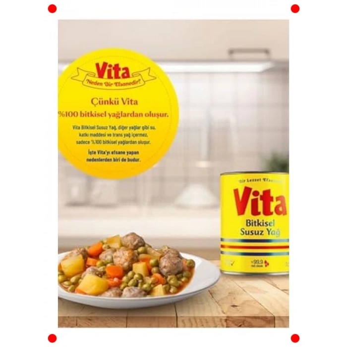 Bitkisel Susuz Yağ 2 Litre Ekonomik Boy