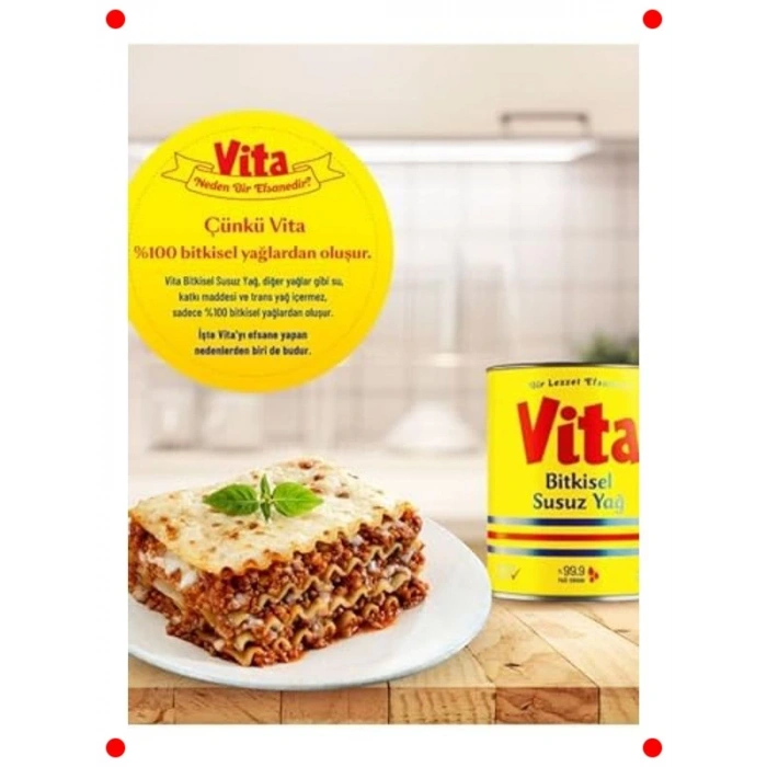 Bitkisel Susuz Yağ 2 Litre Ekonomik Boy