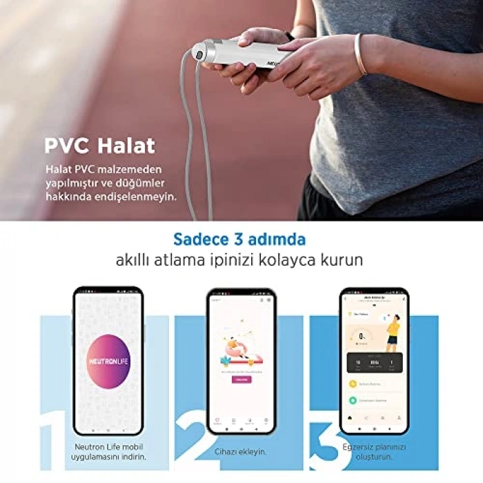 Bluetooth Atlama İpi, Ayarlanabilir Kablo ile Egzersiz