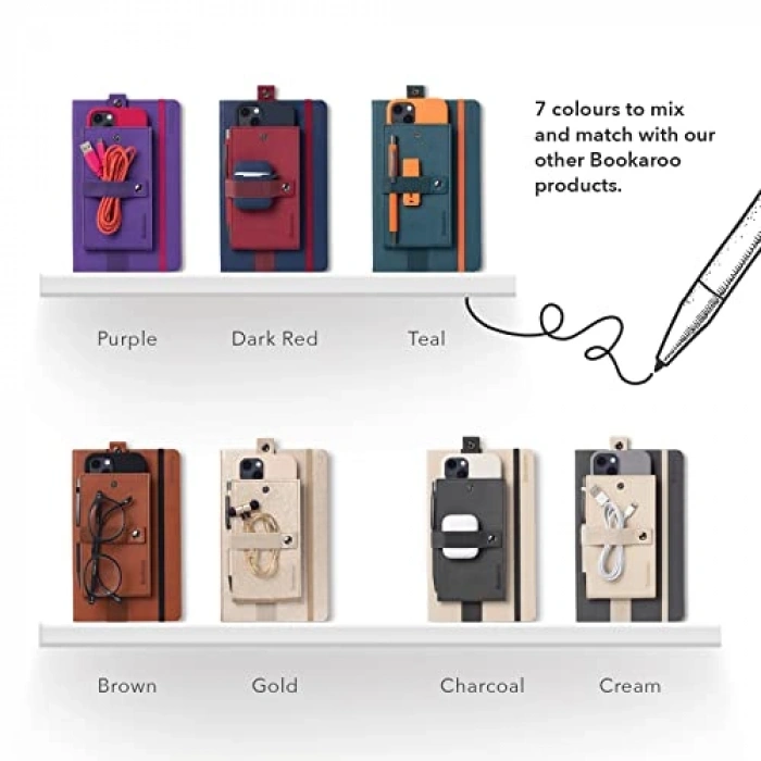 Bookaroo Defter Üstü Telefon Kılıfı Koyu Kır