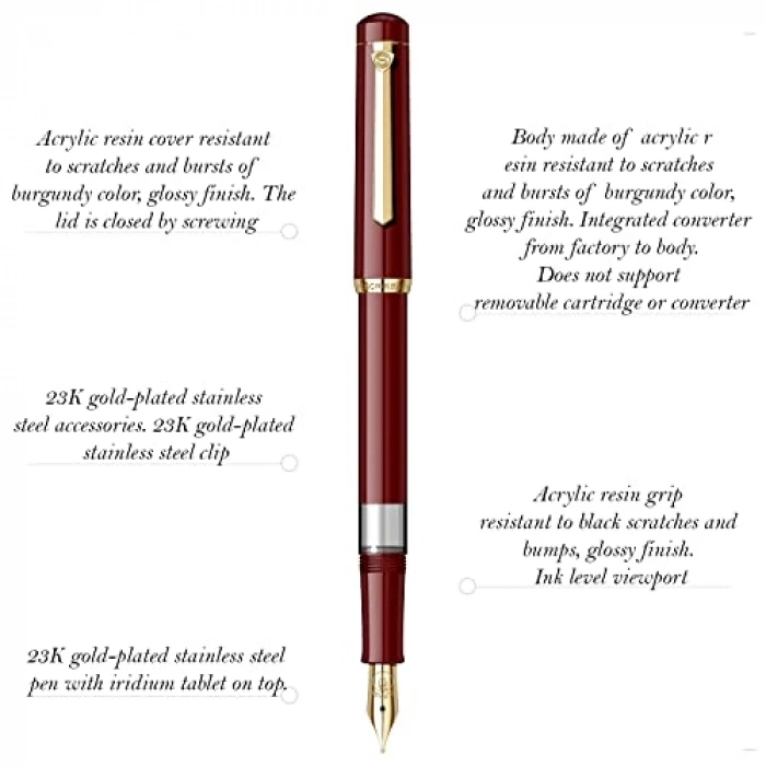 Bordo Renkli Dolma Kalem, Kullanışlı Yazım Aracı