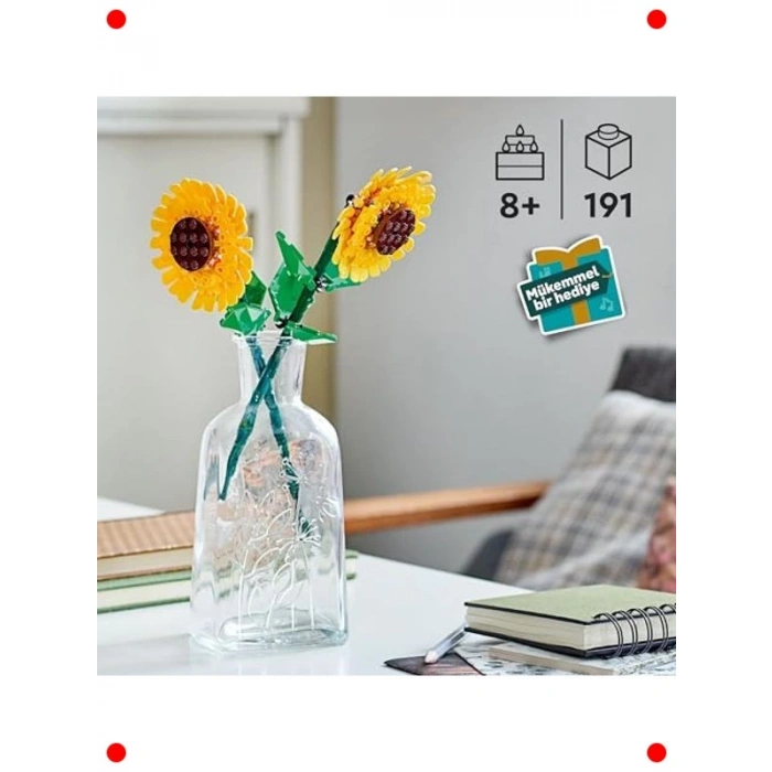 Botanik Ayçiçeği Modeli - Dekoratif Yapım Seti